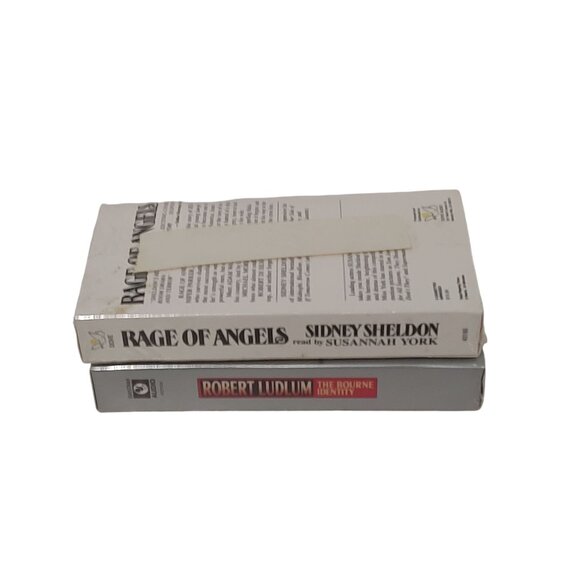 Sidney Sheldons Rage Of Angels & Robert Ludlums Bourne Identity Audio Cassette - Picture 4 of 7